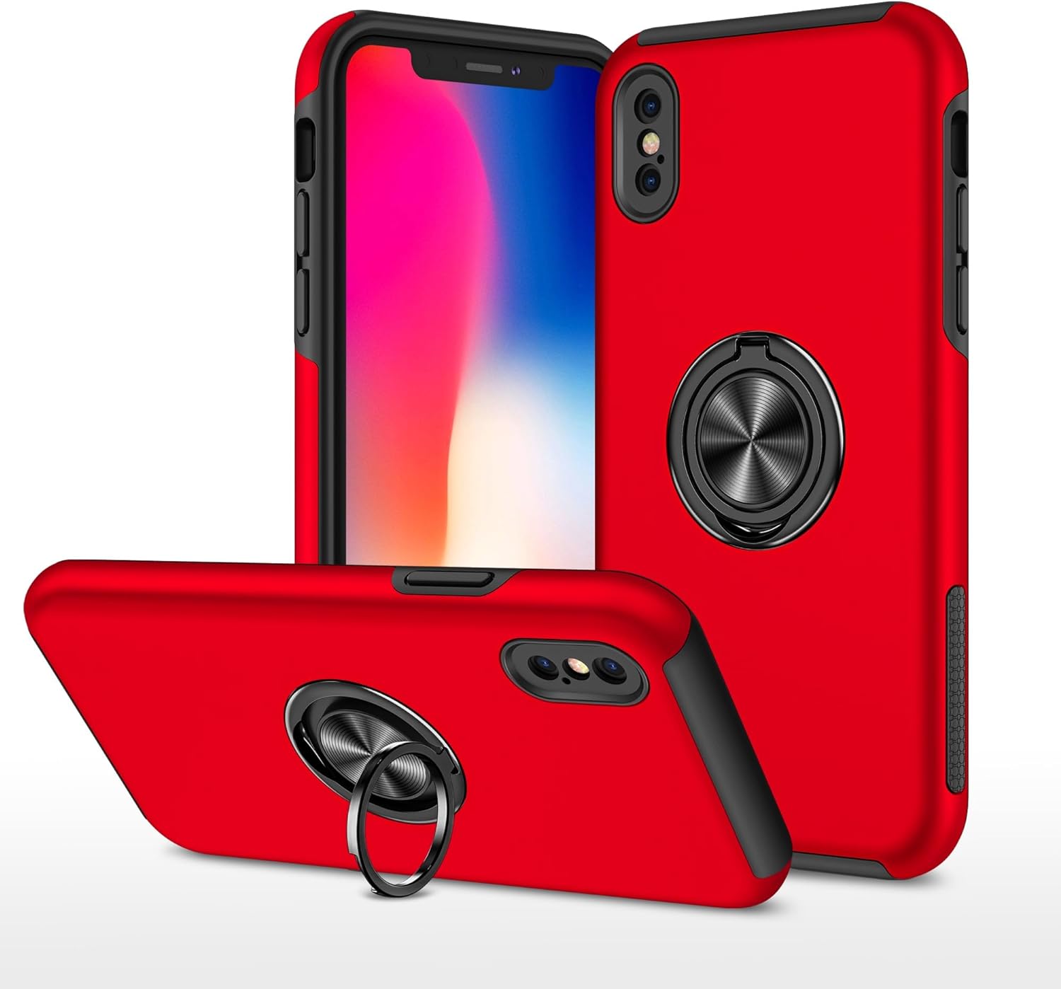Coque hybride magnétique invisible pour iPhone X / XS Coque hybride magnétique invisible pour iPhone X / XS